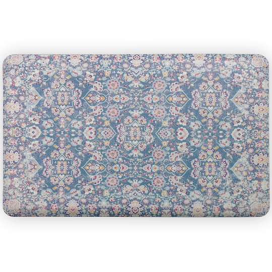 FloorPops Kilim Anti-Fatigue Comfort Mat in Blue | 32" x 20" | Michaels®